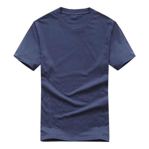 2019 New Solid color T Shirt Mens Black And White 100% cotton T-shirts